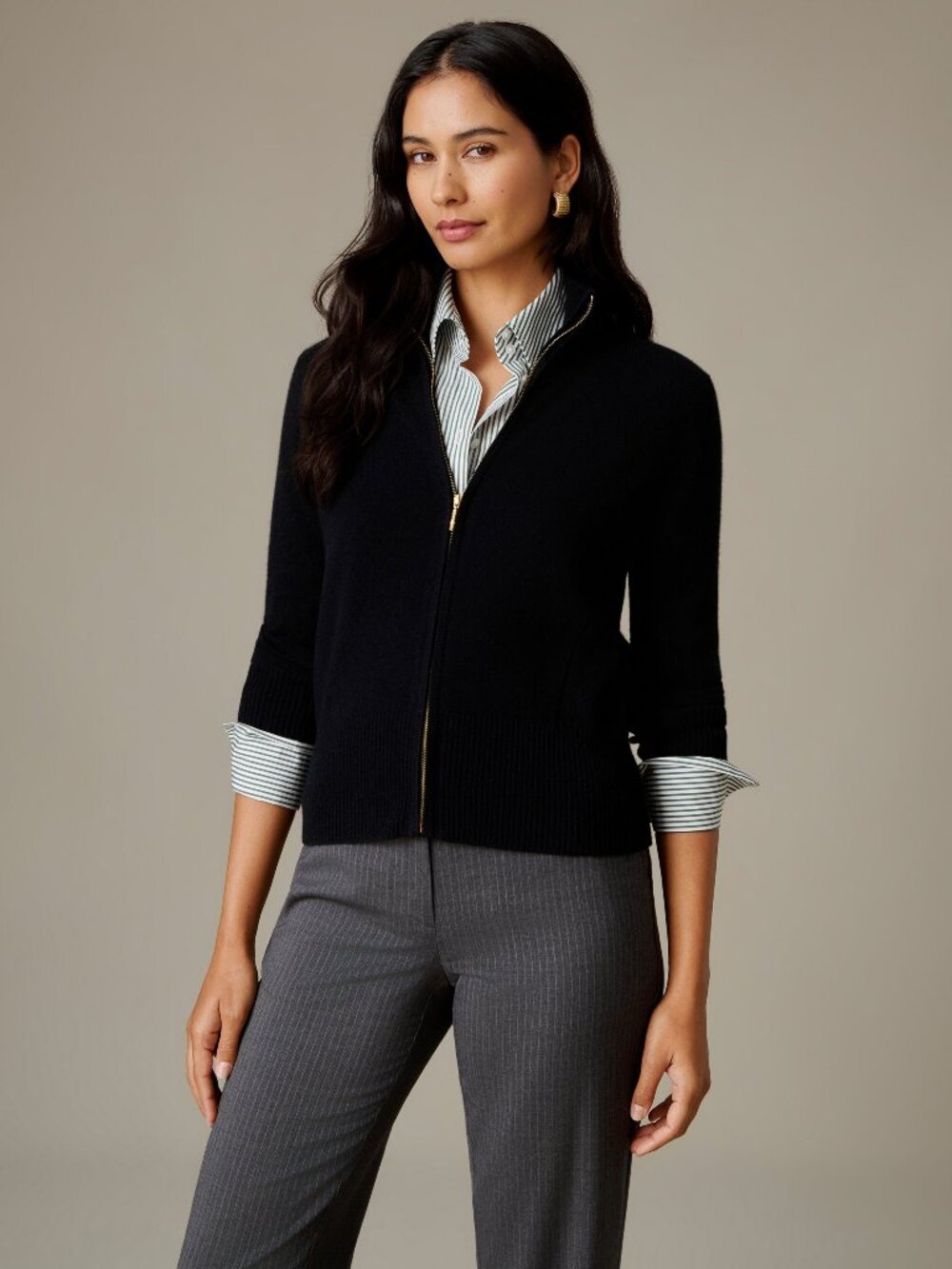 J McLaughlin Kendall Cashmere Sweater - Black NEW
